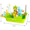 imageEasy Playhouse 4in1 Play Sink  Running Water Electric Faucet Kitchen ampamp Food Accessories Waterpark Theme Fishing Games Bath Toys Kids Age 3Play Sink