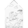 imageEasy Playhouse Cardboard Dinosaur House  Kids Art ampamp Craft for Indoor ampamp Outdoor Fun Color Dino Species 32inchesX265inchesX405inches
