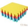 imageEasy Playhouse Soft Foam Floor Puzzle Tiles for Children NonToxic EVA 36 Interlocking Foam Tiles with 24 Borders for Playroom Nursery or Gym Numbers and Letters12 pieces