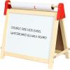 imageEasy Playhouse Wooden Table Top Easel for Children Double Sided White Board and Chalk Board Chalk Eraser Markers Alphabet Stickers and Paper Roll Age 3Tabletop w Paper Roll