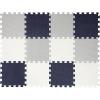 imageEasy Playhouse 12 Soft Foam Floor Puzzle Tiles  BlackGreyWhite  12quot Interlocking Mat Pieces 4x3 Nursery Playroom Gym Children ampamp Adults