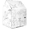 imageEasy Playhouse Cardboard Dinosaur House  Kids Art ampamp Craft for Indoor ampamp Outdoor Fun Color Dino Species 32inchesX265inchesX405inches