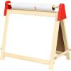 imageEasy Playhouse Wooden Table Top Easel for Children Double Sided White Board and Chalk Board Chalk Eraser Markers Alphabet Stickers and Paper Roll Age 3Tabletop w Paper Roll