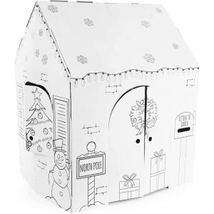 imageEasy Playhouse Gingerbread House  Kids Art ampamp Craft for Indoor Fun Color Favorite Holiday Sweets ampamp Winter Friends Decorate ampamp Personalize a Cardboard Fort 32quot X 26 5quot X 40 5quotHoliday