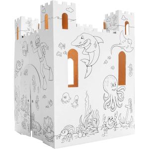 imageEasy Playhouse Sand Castle  Kids Art ampamp Craft for Indoor ampamp Outdoor Fun Color Draw Doodle  Decorate ampamp Personalize a Cardboard Fort 32 by 32 by 43 5 inches Age 3and upIndoor
