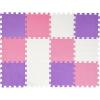 imageEasy Playhouse 12 Soft Foam Floor Puzzle Tiles  PinkPurpleWhite  12 Interlocking Mat Pieces 4x3 Nursery Playroom Gym Children amp AdultsPink  Purple  White
