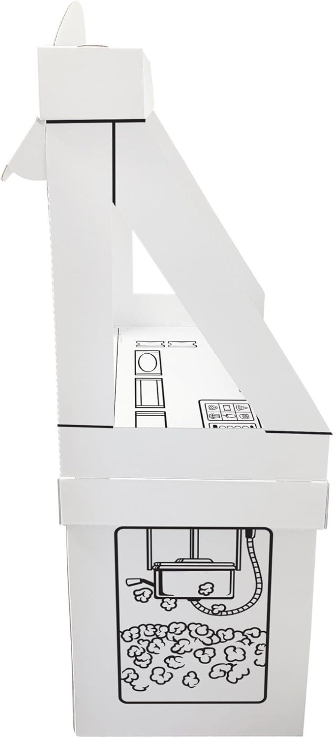 imageEasy Playhouse Carnival Tent  Decorate amp Personalize A Cardboard Play Fort ColorDrawDoodle DIY Art amp Crafts Activity 35 x 35 x 54 Kids 3Theater Snack Stand