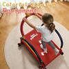 imageEasy Playhouse Kids Treadmill  Red amp Blue Manual SelfPropelled Motion Foam Handlebars Walk amp Jog Pad Exercise Equipment LED Display 150lb Cap