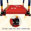 imageEasy Playhouse Kids Treadmill  Red amp Blue Manual SelfPropelled Motion Foam Handlebars Walk amp Jog Pad Exercise Equipment LED Display 150lb Cap