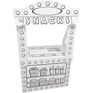 imageEasy Playhouse Carnival Tent  Decorate amp Personalize A Cardboard Play Fort ColorDrawDoodle DIY Art amp Crafts Activity 35 x 35 x 54 Kids 3Theater Snack Stand